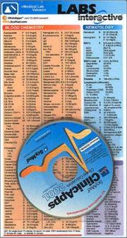 Cover of: Labs Interactive: Medical Lab Values And Scymed Clinicapps: Clinical Calculators, 2001, For Healthcare Professionals: (card With Mini Cd-rom For Windows 95/98/me)