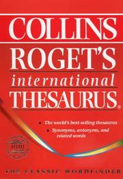 Cover of: International Thesaurus by Peter Mark Roget