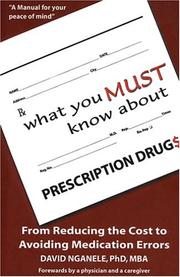 Cover of: What You Must Know About Prescription Drugs