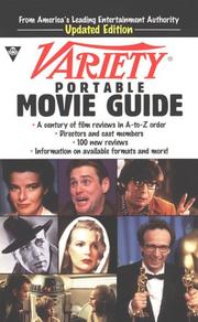 Cover of: Variety Portable Movie Guide (Variety) by Derek Elley