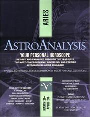 Cover of: AstroAnalysis | American AstroAnalysts Institute.