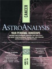 Cover of: AstroAnalysis by American AstroAnalysts Institute.