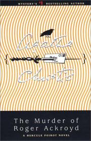 Cover of: The Murder of Roger Ackroyd by Agatha Christie