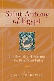 Cover of: St. Antony of Egypt by John Strohmeier