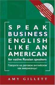 Cover of: Speak Business English Like an American for Native Russian Speakers