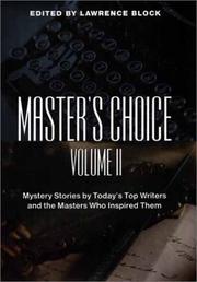 Cover of: Master's Choice: Mystery Stories by Today's Top Writers and the Masters Who Inspired Them (Master's Choice)