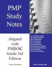 Cover of: PMP STudy Notes - Aligned with the PMBOK Guide