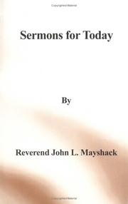 Cover of: Sermons for Today