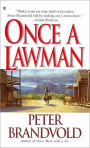 Cover of: Once a lawman by Peter Brandvold