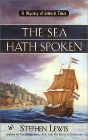 Cover of: The sea hath spoken by Lewis, Stephen