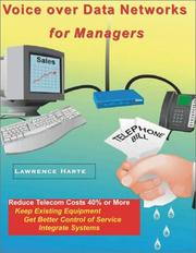 Cover of: Voice over Data Networks for Managers by Lawrence Harte