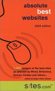 Cover of: Absolute Best Websites