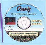 Cover of: Krylov Subspace Techniques for Circuit and Interconnect Analysis