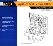 Cover of: Payables Test Set for IDEA