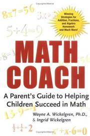Cover of: Math Coach by Wayne A. Wickelgren, Ingrid Wickelgren