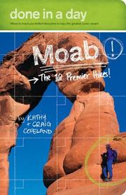 Cover of: Done in a Day Moab: The 10 Premier Hikes (Done in a Day)