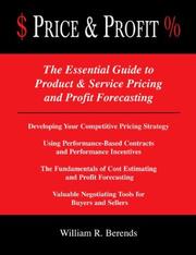 Cover of: Price & Profit by William Berends