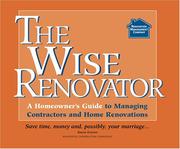 Cover of: The Wise Renovator by Susan Easson