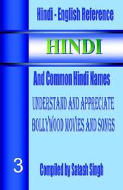 Cover of: Hindi - English Reference with Common Hindi Names