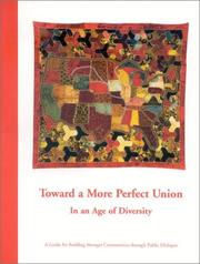 Cover of: Toward a More Perfect Union In an Age of Diversity: A Guide for Building Stronger Communities through Public Dialogue (Book/DVD Set)