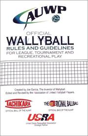 Cover of: The Official Wallyball Rule Book