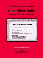 Cover of: OpenOffice.org and StarOffice Core Office Suite Workbook by Solveig Haugland