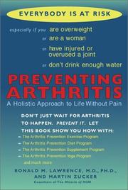 Cover of: Preventing arthritis: a holistic approach to life without pain