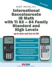 Cover of: International Baccalaureate With Ti 83-84 Family Standard And High Levels