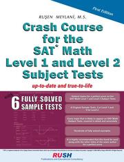 Cover of: Crash Course for the Sat Math Level 1 And Level 2 Subject Tests