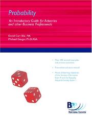 Cover of: Probability | David J. Carr