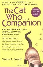 Cover of: The cat who-- companion