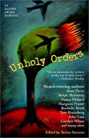 Cover of: Unholy orders: mystery stories with a religious twist