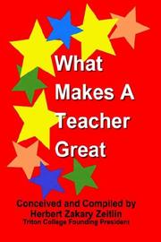 Cover of: What Makes A Teacher Great