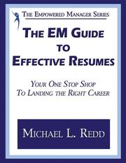 Cover of: The EM Guide to Effective Resumes by Michael Redd