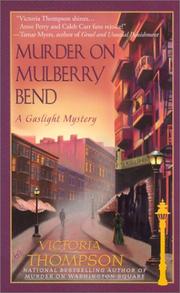 Cover of: Murder on Mulberry Bend by Victoria Thompson