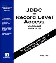 Cover of: JDBC and Record Level Access with IBM AS/400 Toolbox for Java