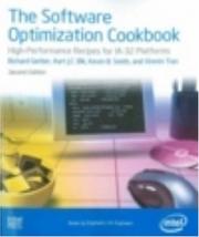 Cover of: The Software Optimization Cookbook Second Edition. High Performance Recipes for IA 32 Platforms