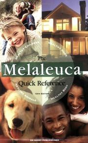 The Melaleuca Quick Reference by RM Barry