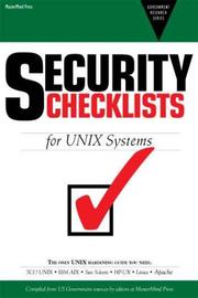 Cover of: Security Checklists