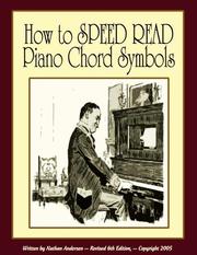 Cover of: How to Speed Read Piano Chord Symbols
