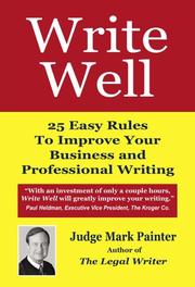 Write Well by Judge Mark P. Painter