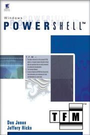 Cover of: Windows PowerShell:  TFM + self paced training disc