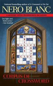 Cover of: Corpus de Crossword (Crossword Mysteries) by Nero Blanc