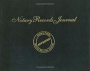 Cover of: Notary Records Journal by Andy Johnson