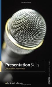 Cover of: Presentation Skills for Business Professionals