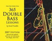 Cover of: 365 Double Bass Lessons 2007 Note-A-Day Calendar for Double Bass