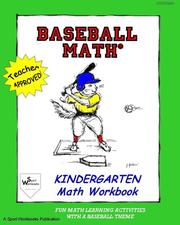 Cover of Baseball Math Kindergarten Math Workbook