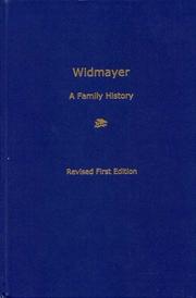 Cover of: Widmayer - A Family History by Gus G. Widmayer