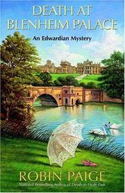 Cover of: Death at Blenheim Palace (Robin Paige Victorian Mysteries, No. 11)