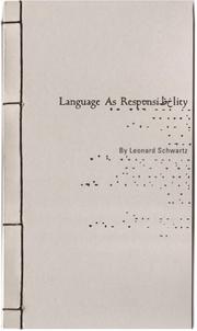 Cover of: Language As Responsibility